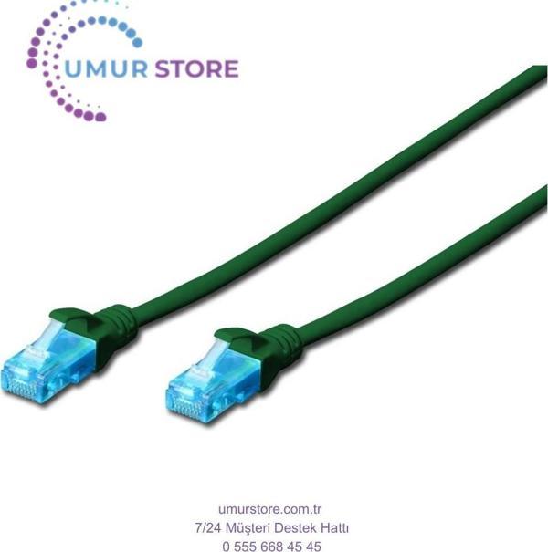 Cat. 5e Patch Kablo, Utp, 10 Metre, Awg 26, Yeşil Renk - Image 1