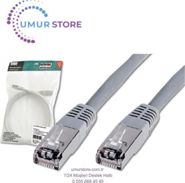 Cat. 5e Sf-Utp Patch Kablo, 2 Metre, Awg 26, Gri Renk - Image 1