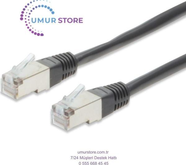 CAT.5e Crossover Patch Kablo S/STP Zırhlı AWG 26 5 m - Siyah - Image 1