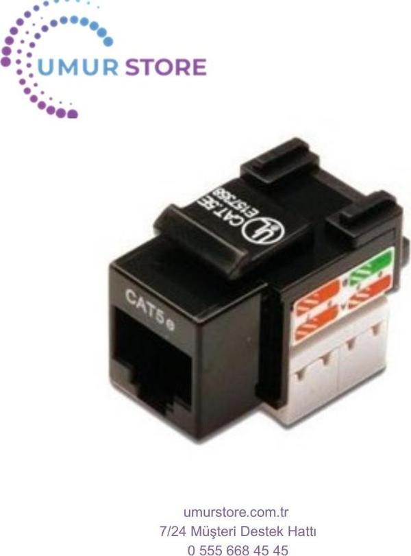 Cat5e Keystone Jack Siyah Renk Rj-45 - Image 1