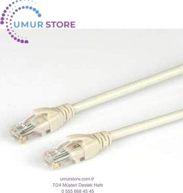 CAT5E RJ45 Ethernet Patch Internet Modem Kablosu 50CM, Beyaz - Image 1