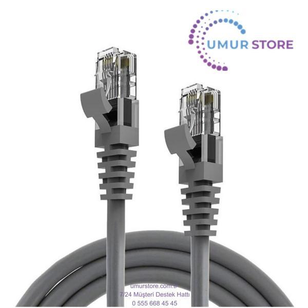 Cat6 Patch Kablo 26AWG Lszh Bakır 5mt Gri - Image 1