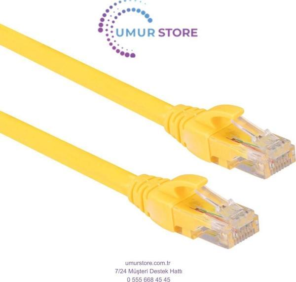 Cat6 RJ45 Lan Kablosu Uçları 40 M  Fabrikasyon Takılı Bilgisayar Modem Internet Ethernet Kablosu - Image 1
