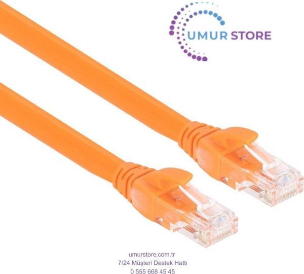Cat6 RJ45 Lan Kablosu Uçları 40 M  Fabrikasyon Takılı Bilgisayar Modem Internet Ethernet Kablosu - Image 1