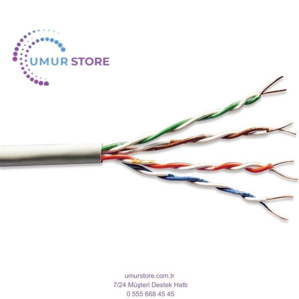 Category 5e (Cat. 5E) U-UTP Data Kablosu Saf Bakır AWG 24 305 metrelik rulolarda - Image 1