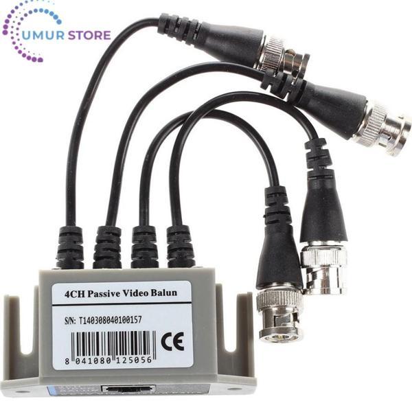 Cctv/gözetleme Kamerası Için 4 Kanallı Video Balun Bnc Utp Cat5 Verici - Image 1