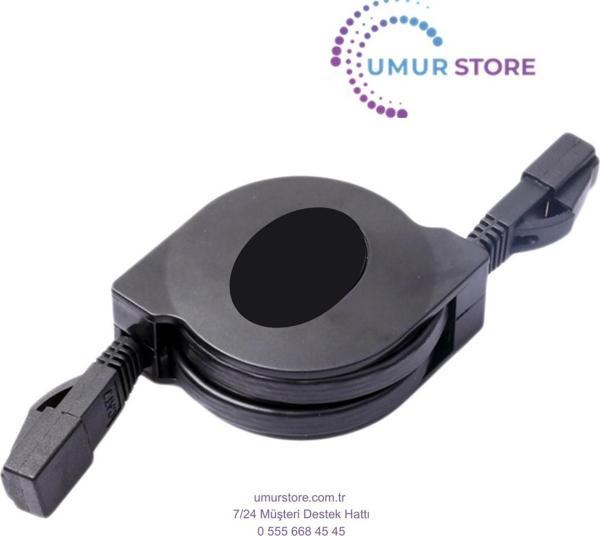 Düz Cat6 Yama Ethernet Lan Kurşun Ağ Geri Çekilebilir Kablo 2m - Image 1