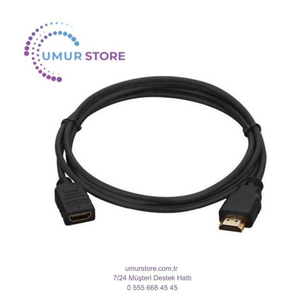 Hd Dişi Erkek Ara Kablo HDMI To HDMI 30CM Kısa HDMI Kablo Altın Uçlu Full Hd 3D LCD LED Ps3 Uydu Rec - Image 1