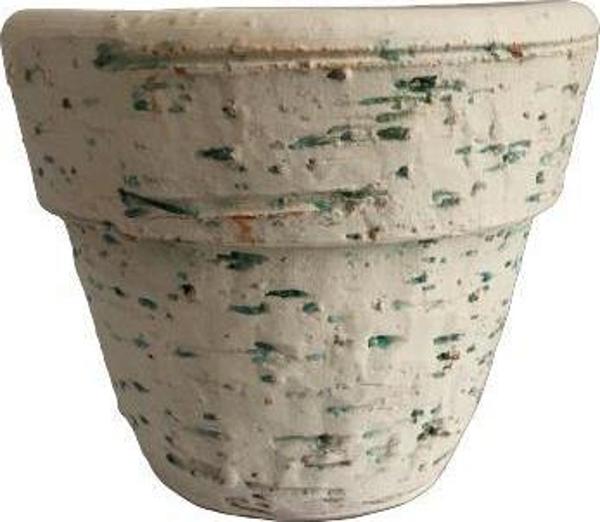 Antik Görünümlü Eskitme Toprak Saksı 12 cm x 12 cm - Image 1