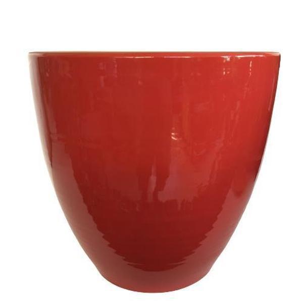 KIRMIZI RENK SIRLI , EL YAPIMI TOPRAK SAKSI 36*38 CM) - Image 1