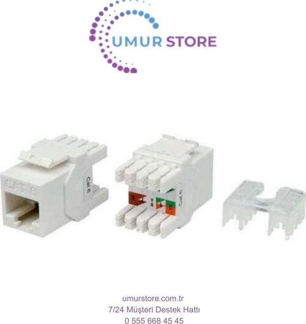 Keystone Jack U/ftp, CAT5E, Cat6 Için Keystone Jack - Image 1