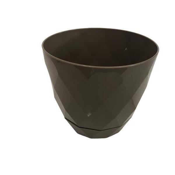 5 (BEŞ) ADET SUKULENT VE KAKTÜS SAKSISI (9 CM 'LİK) KAHVERENGİ RENK - Image 1