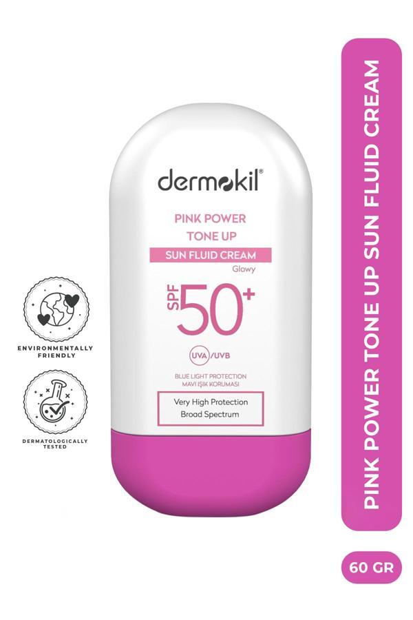 Pink Tone-Up Fluid Sun Cream SPF 50 Pembe Ton Eşitleyici Fluid Güneş Koruyucu 60 g - Image 1