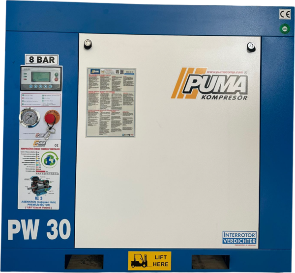 PUMA KOMPRESÖR Vidalı Hava Kompresörü 30hp (TEK MAKİNE) PW30 - Image 1