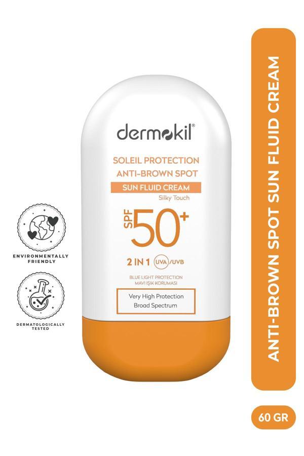 Soleil  Protection  Anti-Brown  Spot Sun Fluid Cream SPF 50 Leke Karşıtı Fluid Güneş Koruyucu - Image 1