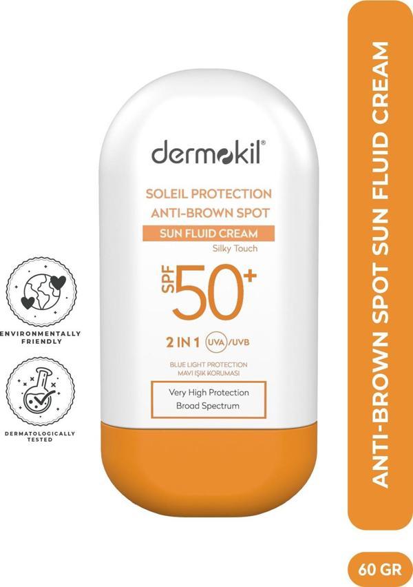 Soleil  Protection  Anti-Brown  Spot Sun Fluid Cream SPF 50 Leke Karşıtı Fluid Güneş Koruyucu - Image 1