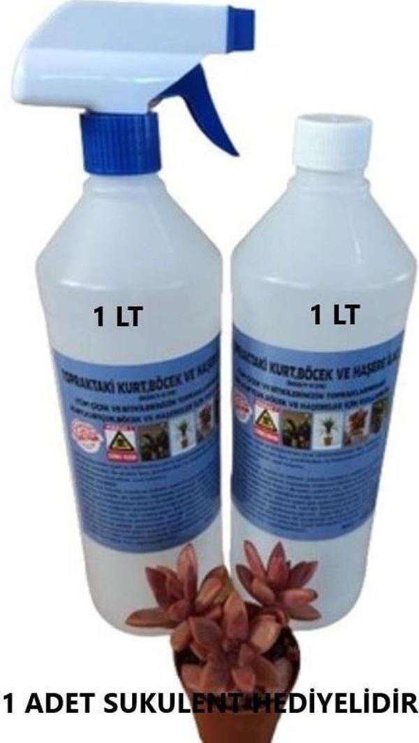 2 ADET 1 LT ÇİÇEK VE BİTKİ İLACI (TOPRAKTAKİ HAŞERE VE KURTÇUKLAR İÇİN) - Image 1