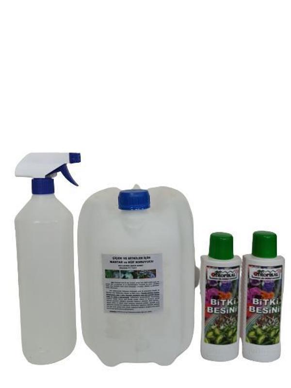  Çiçek ve Bitkiler için Mantar ve Küf Koruyucu 5000 ml + 2 Adet Bitki Besini Hediyeli - Image 1