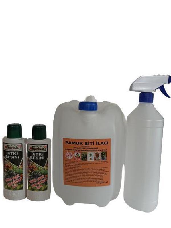 Çiçek ve Bitki İlacı 5000 ml (Unlu Pamuk Biti İçin) + 2 Adet Bitki Besini Hediyeli - Image 1