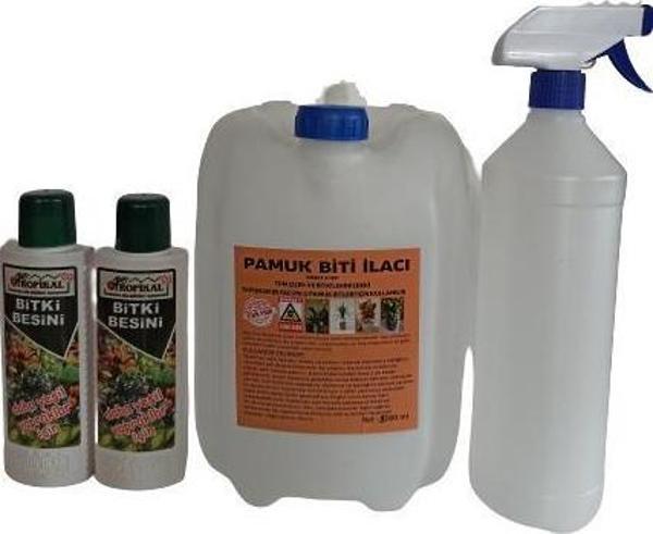 Çiçek ve Bitki İlacı 5000 ml (Unlu Pamuk Biti İçin) + 2 Adet Bitki Besini Hediyeli - Image 1