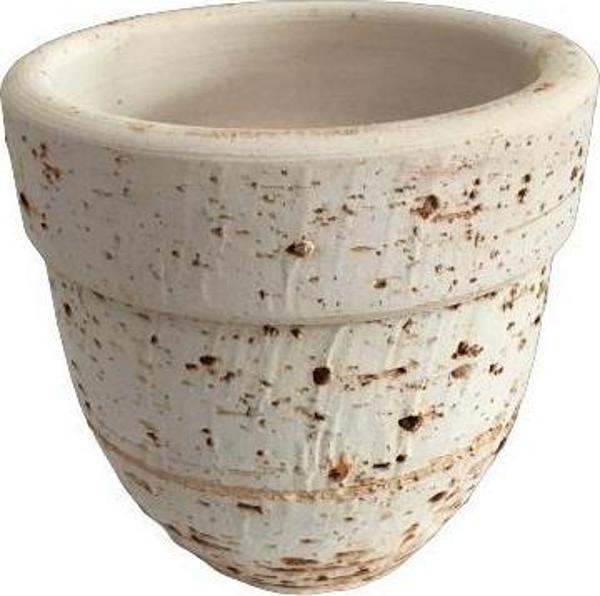 Antik Görünümlü Eskitme Toprak Saksı 12 cm x 12 cm - Image 1