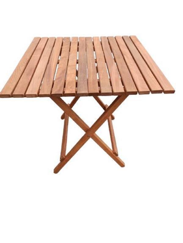 KATLANIR AHŞAP PİKNİK/BALKON MASASI  - Image 1