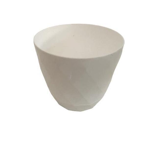 5 (BEŞ) ADET SUKULENT VE KAKTÜS SAKSISI (9 CM 'LİK) BEYAZ RENK - Image 1