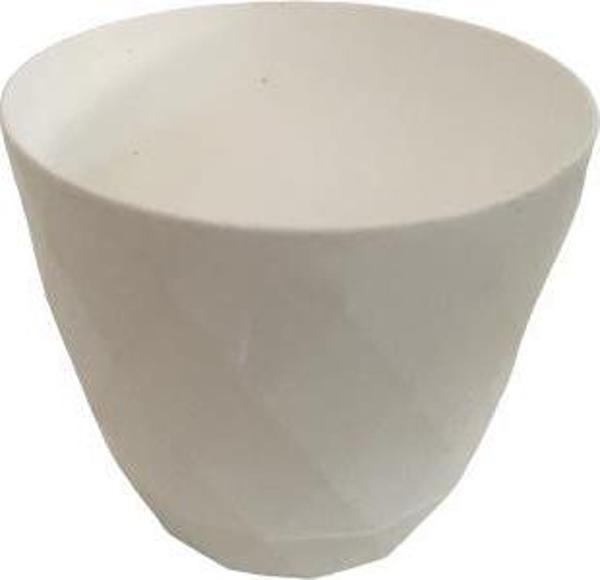 5 (BEŞ) ADET SUKULENT VE KAKTÜS SAKSISI (9 CM 'LİK) BEYAZ RENK - Image 1