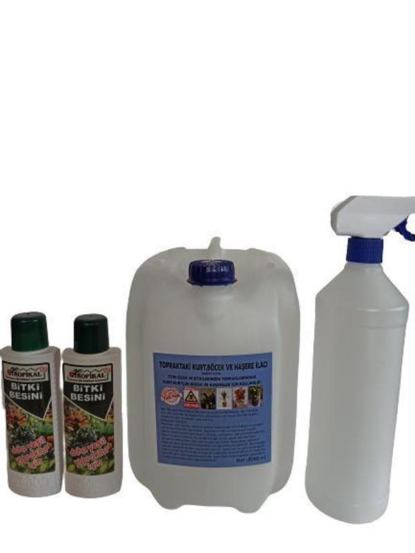 Çiçek ve Bitki İlacı 5000 ml (Topraktaki Haşereler İçin) + 2 Adet Bitki Besini Hediyeli - Image 1