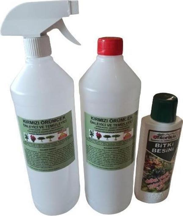 ÇİÇEK VE BİTKİLER İÇİN KIRMIZI ÖRÜMCEK ILACI 2 LT + BİTKİ BESİNİ HEDİYELİ   - Image 1