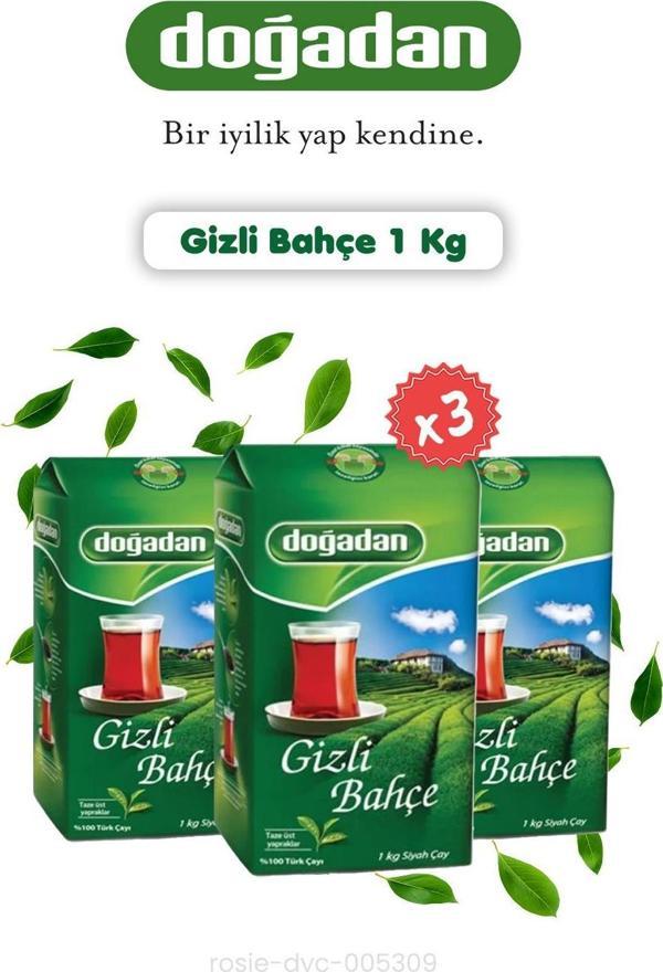 Doğadan Dökme Çay 3'lü Gizli Bahçe 1 Kg ve Rosie - Image 1