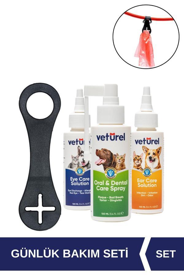 Köpek Kaka Poşeti Tutucu + Köpek Ağız Göz Kulak Enfeksiyon Önleyici Uyuz Kaşıntı Koku Bakım Seti - Image 1
