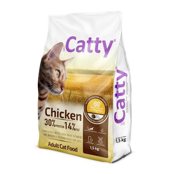 Catty Yetişkin Kedi Maması Tavuklu 1,5 Kg - Image 1