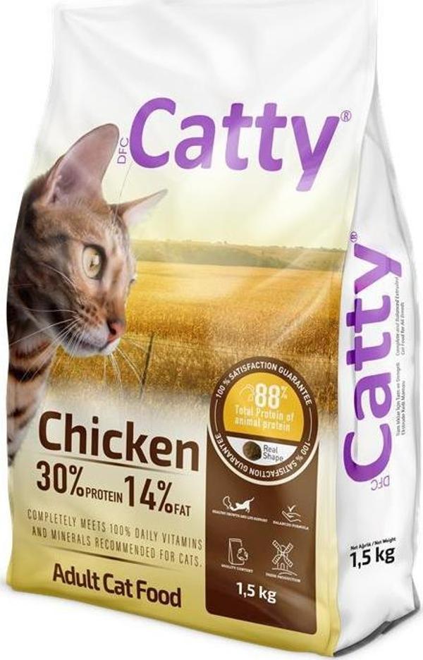 Catty Yetişkin Kedi Maması Tavuklu 1,5 Kg - Image 1