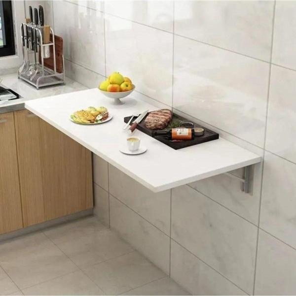 Rahison Modern Katlanır Masa Duvara Monte Mutfak Masası Çalışma Masası Balkon Masası - Image 1