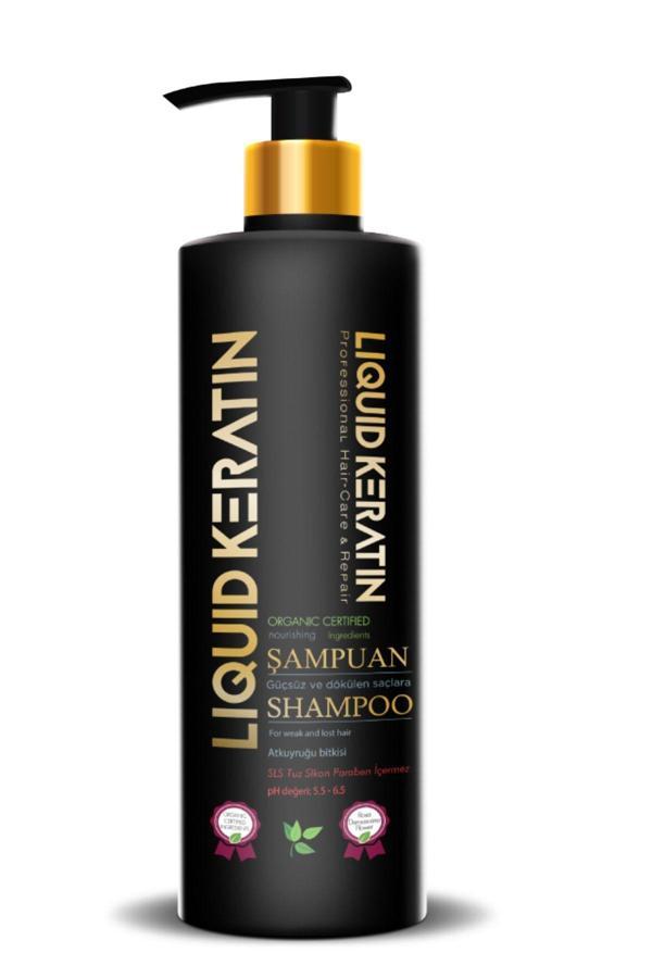 Sülfatsız Tuzsuz Besleyici Doğal Keratin Şampuanı (350ML) - Dökülme Önleyici Güçlendirici - Image 1