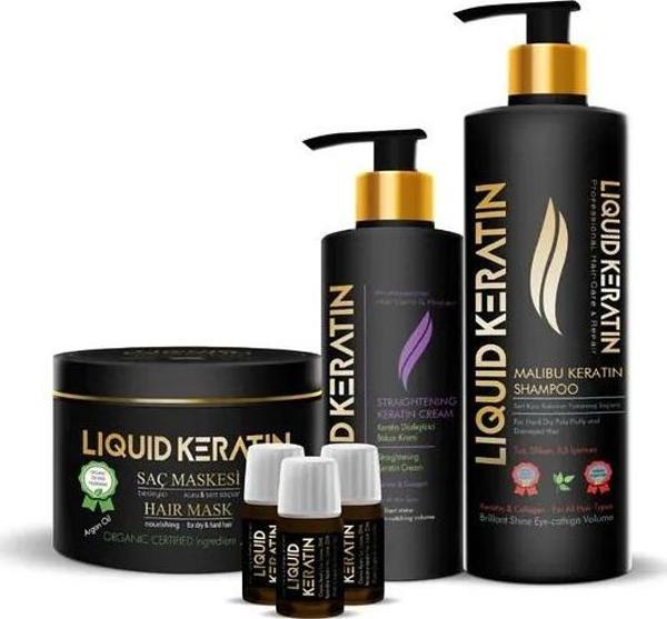 Çift Etkili (ONARICI) Keratin Bakım (ŞAMPUANLI 4 LÜ SET) - Image 1