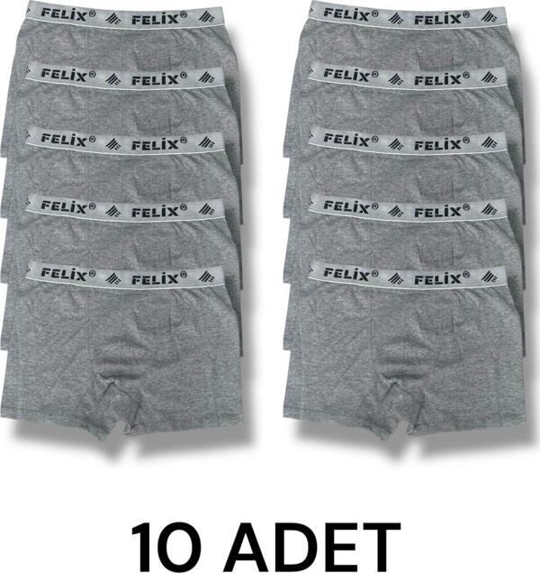 Pamuklu Likralı Erkek Boxer 10'lu Paket - Image 1