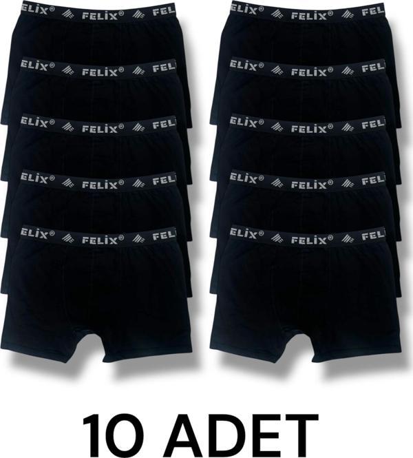Pamuklu Likralı Erkek Boxer 10'lu Paket - Image 1