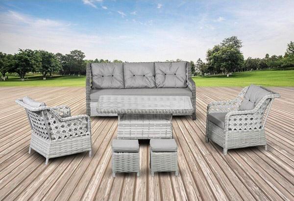 Rattani Sirius Model 3+1+1 Masa Hediye Rattan Bahçe Ve Balkon Takımı - Image 1