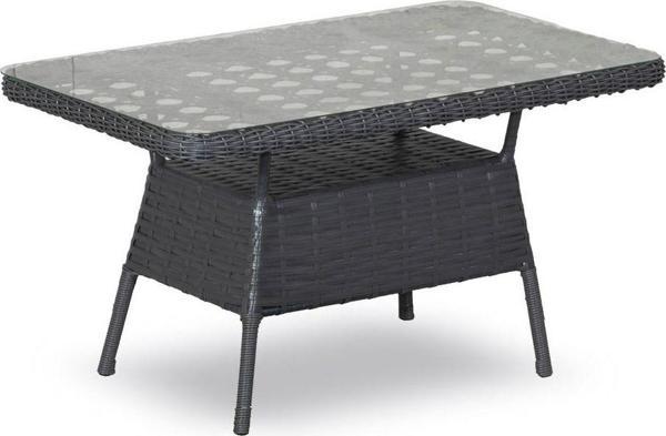 Rattani Oscar Rattan Bahçe Mobilyası Masa, Antrasit - Image 1