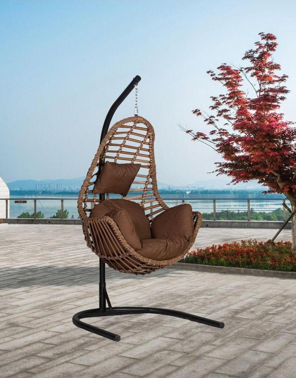 Rattani Kule Rattan Koyu Kahve Tek Kişilik, Rattan - Image 1