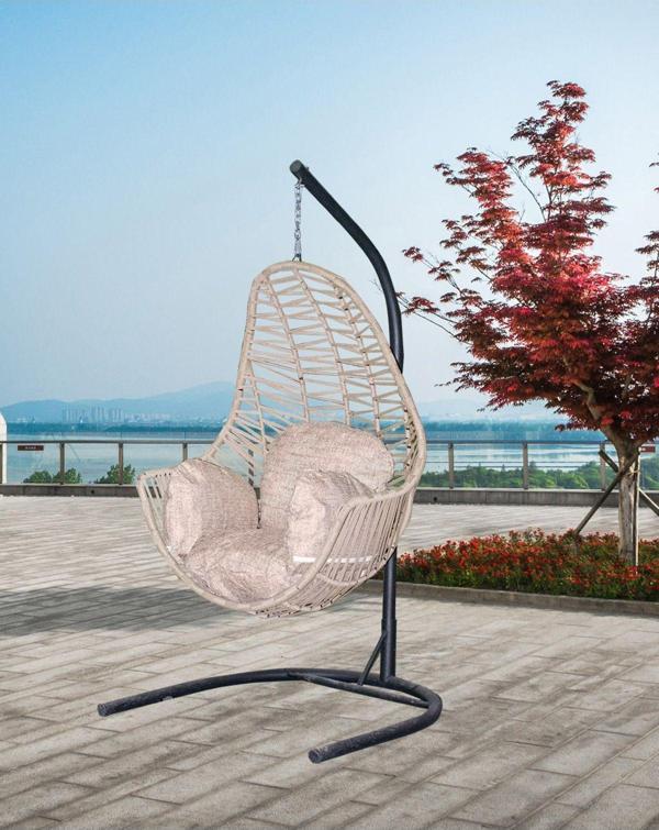 Rattani Kule Salıncak Krem Tek Kişilik Garantili, Makrome - Image 1