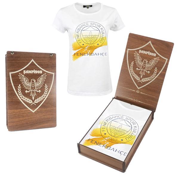 Fenerbahçe Kadın Tribun Fırça Logolu T-Shirt - Image 1