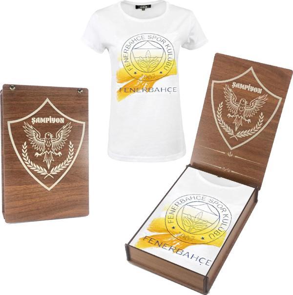 Fenerbahçe Kadın Tribun Fırça Logolu T-Shirt - Image 1