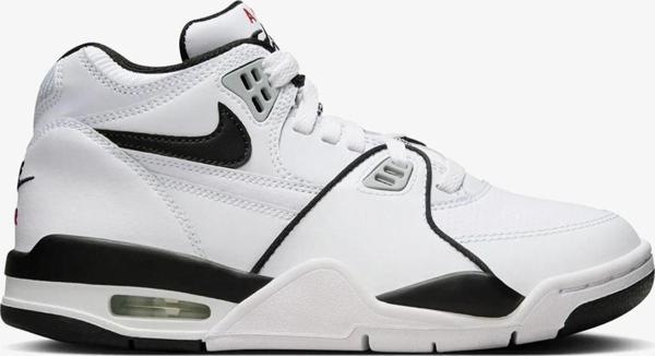 Nike Air Flight 89 Unisex Leather Sneaker Bilekli Hakiki Deri Spor Ayakkabı Beyaz - Image 1