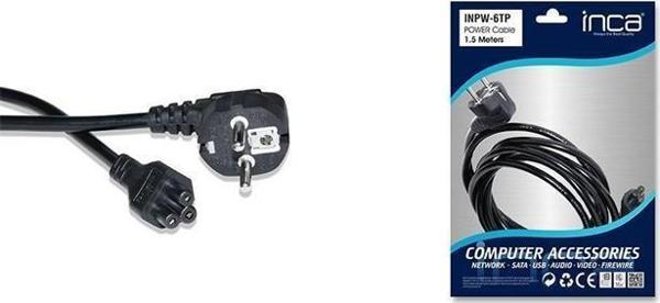 Inca INPW-06TP 1,5 mt Notebook Power Kablo - Image 1