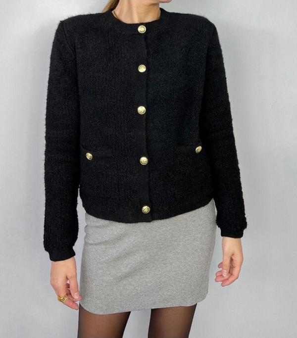 Winter Club Kadın Cepli Buklet Hırka 1452 - Image 1