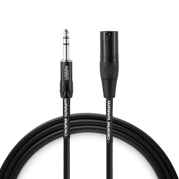 Pro XLR -TRS Kablo (1.8 m) | (PRO XLRM-TRSM-6) XLR (Erkek) - TRS (Erkek) Mikrofon / Aktif Hoparlör kablo (Gotham Kablo)  - Image 1