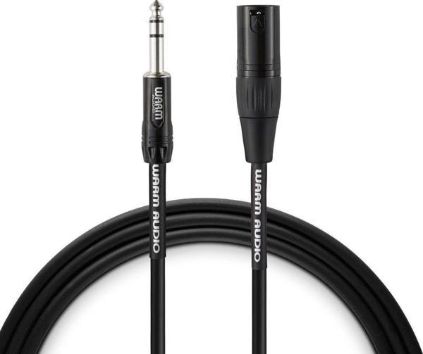 Pro XLR -TRS Kablo (1.8 m) | (PRO XLRM-TRSM-6) XLR (Erkek) - TRS (Erkek) Mikrofon / Aktif Hoparlör kablo (Gotham Kablo)  - Image 1